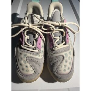Jordan Delta 2 Sneakers Womens 8 Grey Pink Teal Low Top CV8121-004 Athleisure